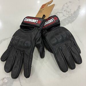 Landyachtz Black Leather Race Gloves